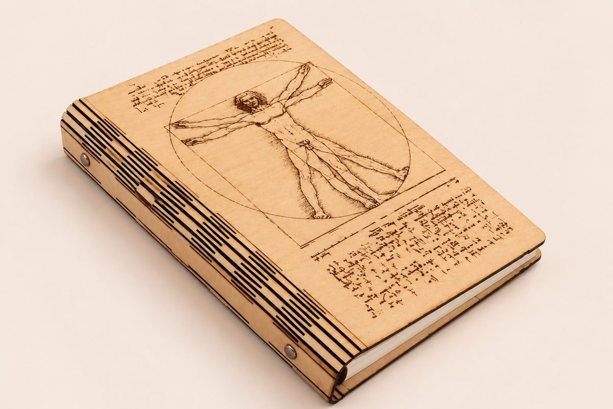 Notizbuch A5 mit Holzcover